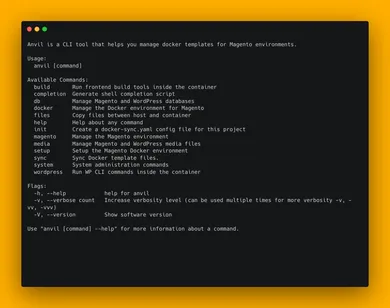 Anvil Magento 2 Docker Application