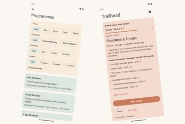 Trailhead — Workout-programme Tracker for Android