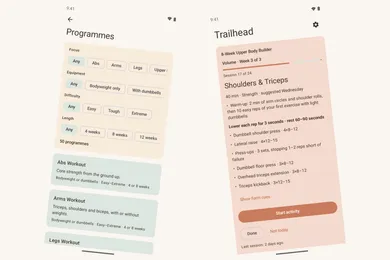 Trailhead — Workout-programme Tracker for Android